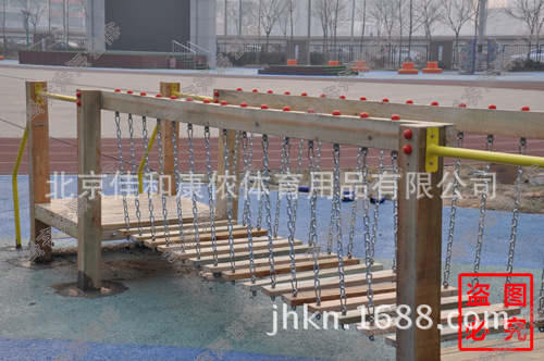JHKN-7067A 木质浮桥 浮桥 吊桥 儿童游乐设施图2