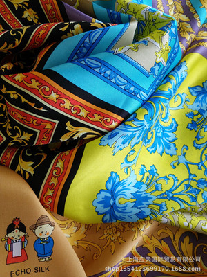 女式高档丝绸印花大方巾