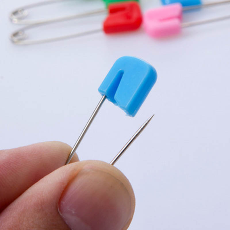 厂家直销 儿童小号防回弹别针 婴儿糖果色口水巾不锈钢安全别针图3