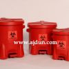 EAGLE红色聚乙烯生物废弃物桶 生化危险品垃圾桶 化学品垃圾桶