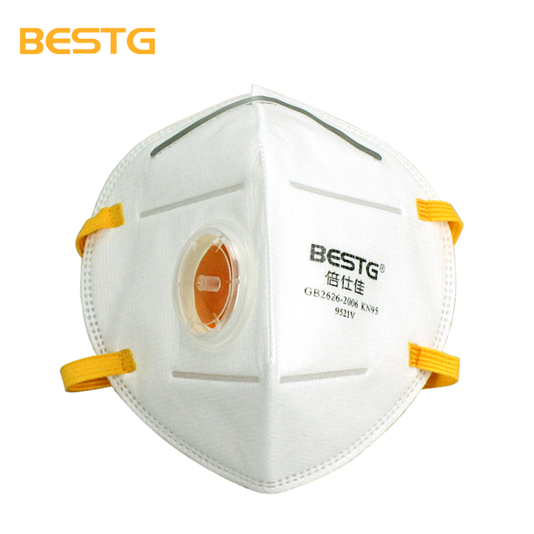 BESTG倍仕佳9521V防护口罩呼吸阀N95防雾霾防尘透气图3
