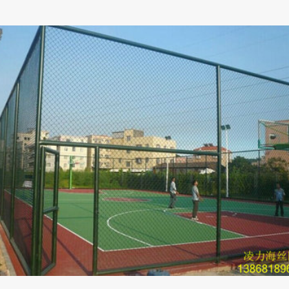 杭州凌力海定制 运动场铁丝网 球场隔离网 学校勾花网 护栏图3