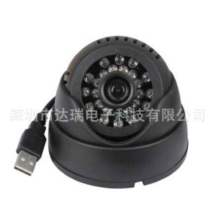 USB接口半球红外夜视摄像机，傻瓜式自动录像海螺摄像头图2