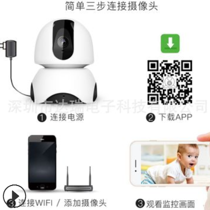 360eyeS厂家直销 200万高清无线wifi监控摄像机 独家私模图2