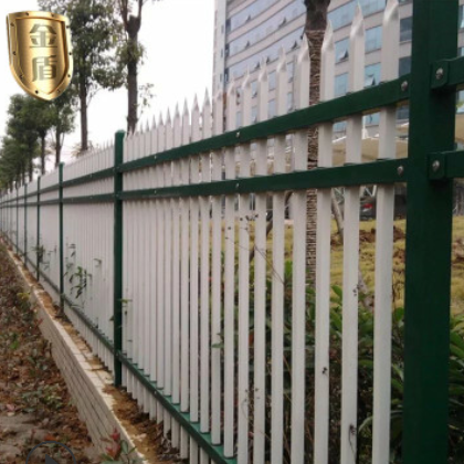 【围墙护栏】供应黑色围墙喷塑栏杆 厂区锌钢围栏 小区别墅区护栏图2
