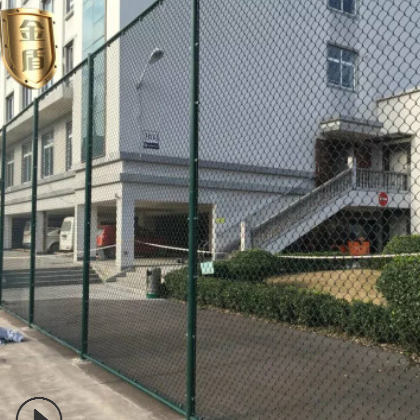 组装式篮球场围网 穿钢筋日子型球场围网 墨绿色足球场围网图3