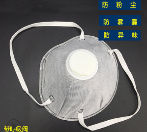 厂家直销杯型防尘口罩呼吸阀头戴式防雾霾透气5防尘打磨车间pm2.5图2