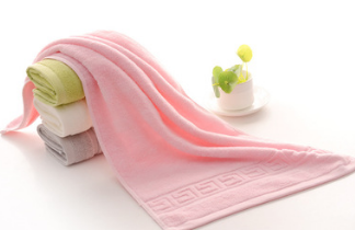 厂家批发纯棉32股长城格割绒素色毛巾美容情侣礼品盒吸水毛巾定制