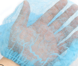 厂家直销无菌一次性手术帽 蓝色防尘医用防护双筋无纺布条形帽图3