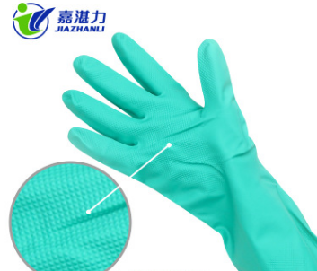 厂家直销加厚丁腈手套 防腐蚀耐酸碱化工耐油耐磨汽修劳保手套图3