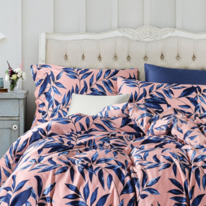 HOME TEXTILE 300TC 60支长绒棉四件套纯棉套件全棉床上用品批发图1