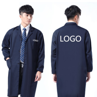 加厚涤卡蓝大褂工作服定制搬运劳保服长袖防尘服工装批发工厂罩衣图3