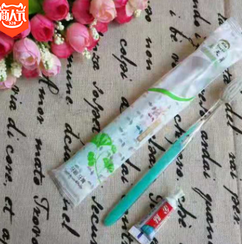 厂家直销 宾馆酒店一次牙刷套装 洗浴汗蒸一次性双色牙刷量大从优图1