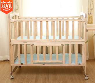 无漆宝宝床摇篮床多功能儿童新生儿拼接大床五件套儿童床品套件