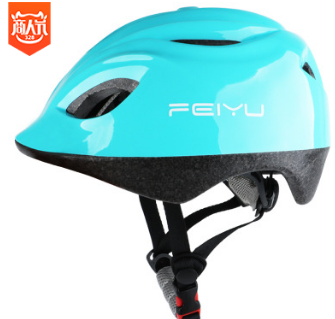 沸鱼新款轮滑头盔儿童自行车安全帽可调节滑板平衡车头盔男女童