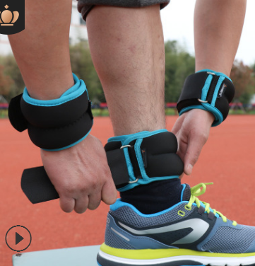 绑腿负重沙袋运动跑步训练健身装备隐形可调铁砂绑手绑脚沙包调节