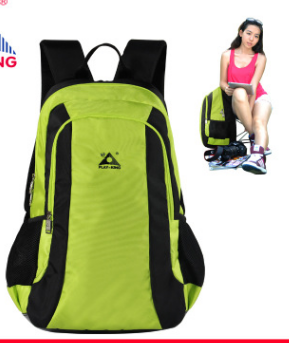 新款纯色休闲运动包户外登山徒步可折叠座椅背包时尚旅行双肩包