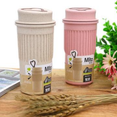 环保小麦秸秆随手杯创意塑料便携男女学生情侣咖啡办公室水杯子