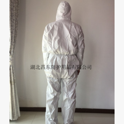 SF防水防油一次性无纺布工作服防护服连体透气膜喷漆牧场衣服图3