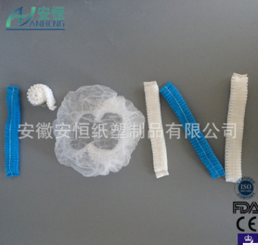 合肥厂家专业生产一次性无纺布条形帽/防尘帽 蘑菇帽尺寸可定制图2