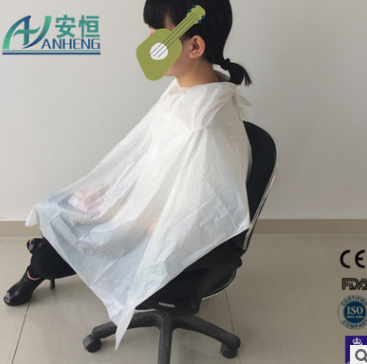银杏染发烫发焗油理发 一次性薄膜围布围巾披肩 塑料围脖30片/包图2