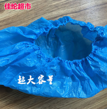 一次性鞋套塑料加厚防水雨天45码46码47码48码49码加大白色蓝色图2