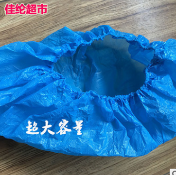 一次性鞋套塑料加厚防水雨天45码46码47码48码49码加大白色蓝色图2