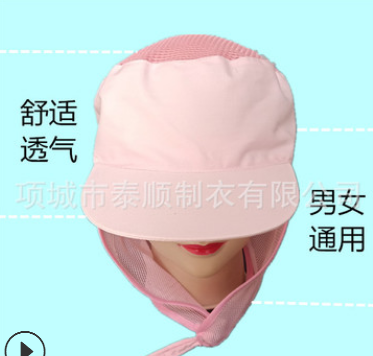 网帽防尘 防静电 防污卫生工作帽 食品厂食堂饭店帽子厂家直销图3