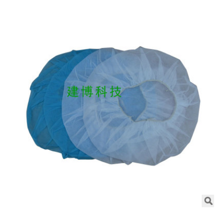 加厚一次性帽子无纺布圆帽蘑菇帽食品车间厨师帽无尘网帽防尘头套图3