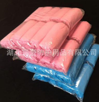 无纺布鞋套家用鞋套透气防尘 加厚无纺布鞋套多色可选 防滑鞋套图2