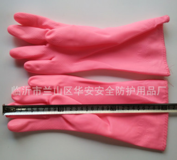洗衣手套洗碗手套防水橡胶加绒加厚洗衣服胶皮图3