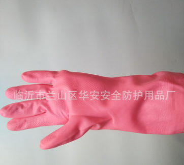 洗衣手套洗碗手套防水橡胶加绒加厚洗衣服胶皮图2