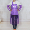 韩版全透明pvc防水围裙简约居家厨房水产防油耐酸无袖围裙