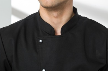 黑色中袖厨师服 七分袖 一年四季通用 餐厅饭店工作服 可绣字图2