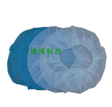 加厚一次性帽子无纺布圆帽蘑菇帽食品车间厨师帽无尘网帽防尘头套图3