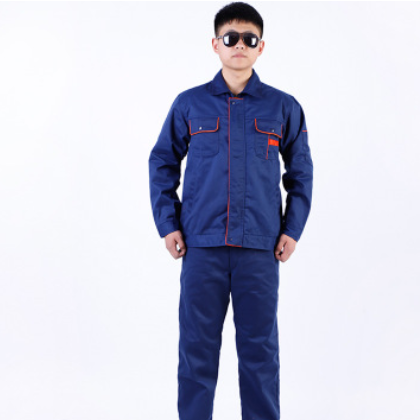 夏季工作服套装男士女长袖薄款上衣汽修服定制印logo工装劳保服图2