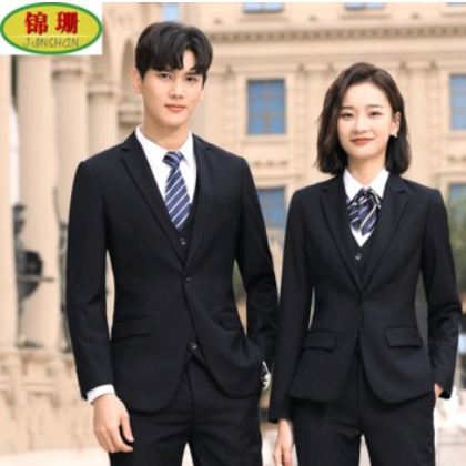 职业装男女同款工作服西服春季商务正装量身定制工厂直销女装批发图2