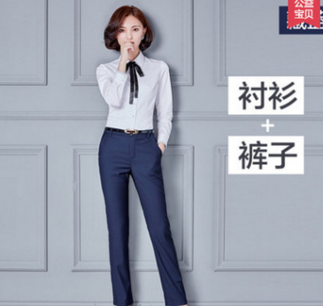 韩茗雅职业套装女三件套商务西装正装女士西服工作服面试装气质秋图1