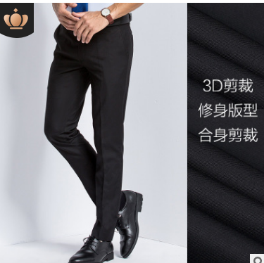 男士西裤夏季男西裤男式薄款西装裤品牌西裤批发免烫韩版修身职业图2
