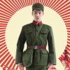 红卫兵65老军装摄影军装红军解放服装演出服文革服