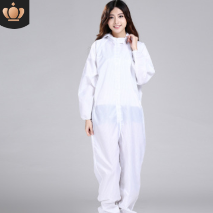 工作服防静电连体连帽无尘服定制蓝白藏青食品机械电子洁净服工衣图2