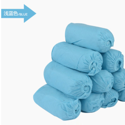 专业生产一次性无纺布鞋套/环保材料/耐磨透气 加厚防滑脚套批发图3