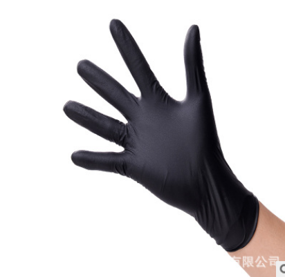 外贸一次性加厚黑色丁晴纹身实验美容美发纹绣工作耐油污酸碱手套图2