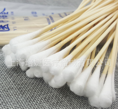 翔翊15cm棉签一次性无菌医用棉签脱脂棉签棒耳鼻喉单头棉签50支图3