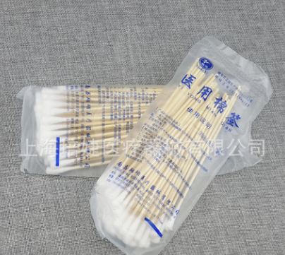 翔翊15cm棉签一次性无菌医用棉签脱脂棉签棒耳鼻喉单头棉签50支图2