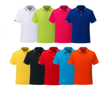 定制双条领棉质POLO衫 来图定制队服班服团体服印logo图3
