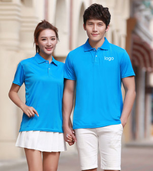定制牛奶丝POLO衫翻领立领T恤 来图定制印logo可做班服图3