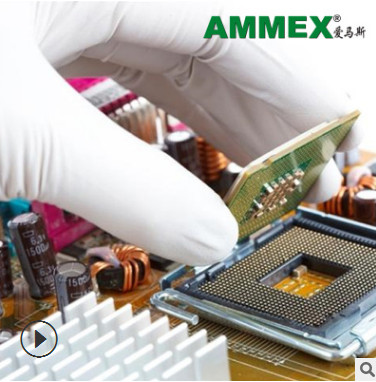 AMMEX爱马斯一次性手套橡胶手套检查手套防护手套TLFCMD耐用橡胶图3