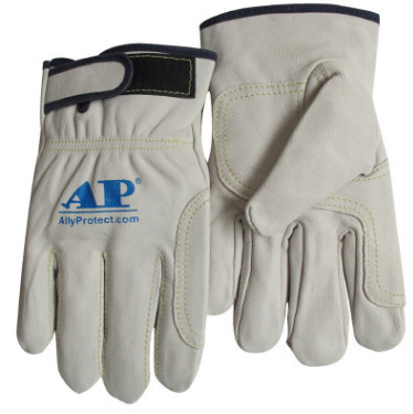 友盟AP-1189羊青皮电焊手套 耐高温隔热 防烫手套氩弧焊驾驶手套