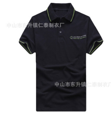 纯棉短袖polo衫定制活动工作服广告衫翻领T恤定做夏季印绣logo图2